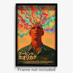 Spanish Movie Poster - Man Feeling Nervous, Colorless Shirt Overhang (Art Print)