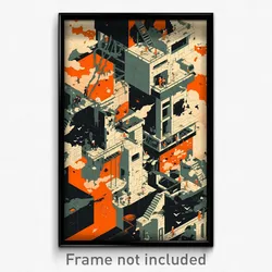 Icelandic Movie Poster - Complex Warehouse (Iceland Retro Film Art Print)