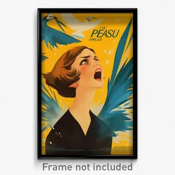 French Movie Poster - Woman Feeling Exasperated, Outrageous Black Vest (Print)