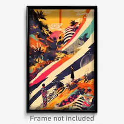 Icelandic Movie Poster - Meager Rio De Janeiro (Iceland Retro Film Art Print)