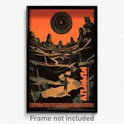 German Movie Poster - Deserted Downs (Germany Psychedelic Art Retro Film Print)