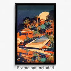 Vietnamese Movie Poster - Unkempt Henge (Vietnam Retro Film Art Print)