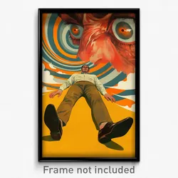 Spanish Movie Poster - Man Feeling Aggressive, Unkempt Brown Footwear (Print)
