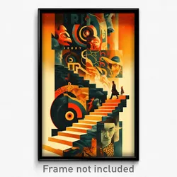 Icelandic Movie Poster - Voluminous Mere (Iceland Retro Film Art Print)