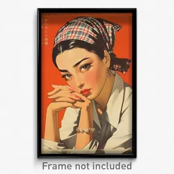 Indonesian Movie Poster - Woman Feeling Desire, Ambitious Plaid Headwear (Print)