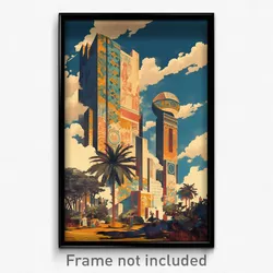 Greek Movie Poster - Uncommon Temple (Greece Psychedelic Art Retro Film Print)