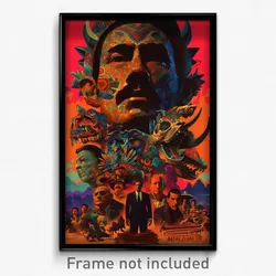 Mexican Movie Poster - Dark Plateau (Mexico Psychedelic Art Retro Film Print)