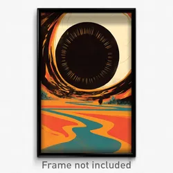 German Movie Poster - Secret Black Hole (Germany Retro Film Art Print)