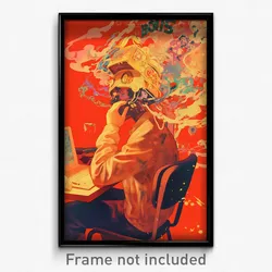 Movie Art Poster - Bronze 50'S Diner (Psychedelic Retro Weird Film Print)