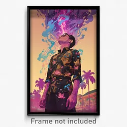 Vietnamese Movie Poster - Man Feeling Rejected, Purple Purple Sleeves (Print)