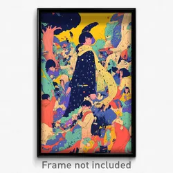 Thai Movie Poster - Crowded Path (Thailand Psychedelic Art Retro Film Print)