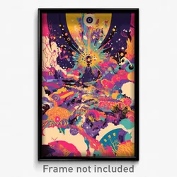 Spanish Movie Poster - Kaleidoscopic Hospice (Spain Retro Film Art Print)