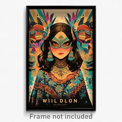 Mexican Movie Poster - Villainous Wild (Mexico Psychedelic Art Retro Film Print)