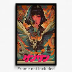 Indonesian Movie Poster - Woman Feeling Panicked, Stimulating Mechanical Wings