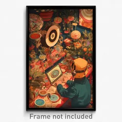 Art Poster - Homely Rift (Psychedelic Trippy Weird 11x17 Cartoon Print)
