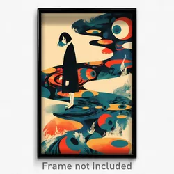 Art Poster - Subtle Friary (Psychedelic Trippy Weird 11x17 Cartoon Print)