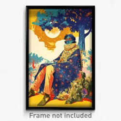 Bollywood Movie Poster - Faraway Abbey (India Retro Hindi Film Art Print)