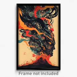 Brazilian Movie Poster - Liquid Fire (Brazil Psychedelic Art Retro Film Print)