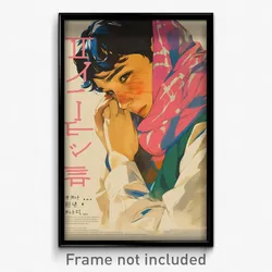 Korean Movie Poster - Boy Feeling Shame, Stylish Pink Scarf (Korea Art Print)