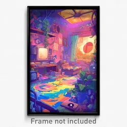 Art Poster - Quaint Movie Studio (Psychedelic Trippy Weird 11x17 Print)