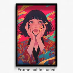Thai Movie Poster - Girl Feeling Awe, Wavy Blazer (Thailand Film Art Print)