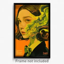 Thai Movie Poster - Woman Feeling Confusion, Glum Green Bowtie (Art Print)