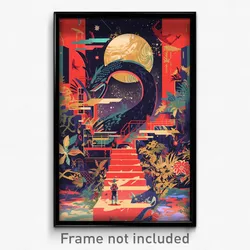 Movie Art Poster - Nutty Resting Place (Psychedelic Retro Weird Film Print)