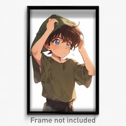 Anime Art Poster - Boy Feeling Perplexed Wearing Velvety Bonnet (Print)