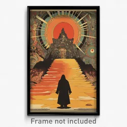 German Movie Poster - Valuable Mine (Germany Psychedelic Art Retro Film Print)