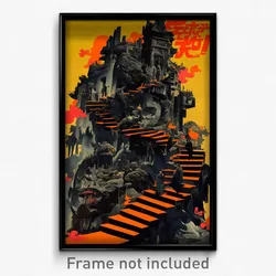 Brazilian Movie Poster - Frightening Ziggurat (Brazil Retro Film Art Print)
