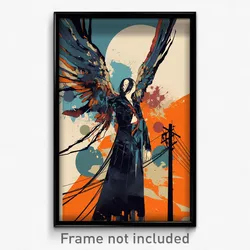 Icelandic Movie Poster - Girl Feeling Homesickness, Orderly Multiple Wings