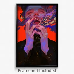 Art Poster - Admired Downs (Psychedelic Trippy Weird 11x17 Print)