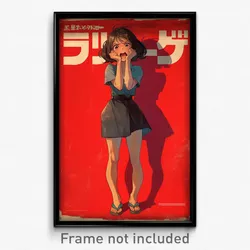 Thai Movie Poster - Girl Feeling Outrage, Awesome Toeless Footwear (Art Print)