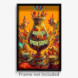 Russian Movie Poster - Kaleidoscopic Tea (Russia Retro Film Art Print)