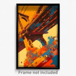 German Movie Poster - Pretty Bridge (Germany Psychedelic Art Retro Film Print)