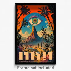 Hebrew Movie Poster - Uncommon Hyperspace (Israel Retro Film Art Print)