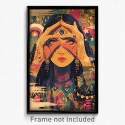 Bollywood Movie Poster - Hidden Wheels (India Retro Hindi Film Art Print)