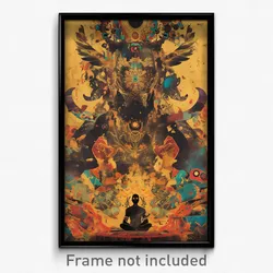 Bollywood Movie Poster - Tiny Hearth (India Retro Hindi Film Art Print)