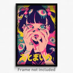 Japanese Movie Poster - Woman Feeling Numb, Well Groomed Hair Bobbles (Print)