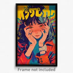 Thai Movie Poster - Girl Feeling Sorrow, Loud Red Coat (Thailand Film Art Print)