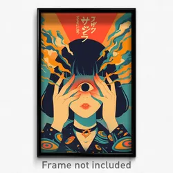 Icelandic Movie Poster - Girl Feeling Happy, Striking Tunic (Iceland Art Print)