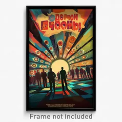 Russian Movie Poster - Imaginative Drying Rack (Russia Retro Film Art Print)