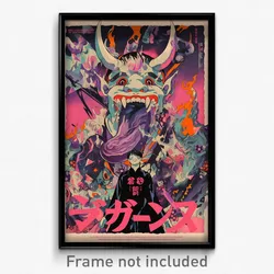 Greek Movie Poster - Man Feeling Negative, Acrobatic Purple Neckerchief (Print)
