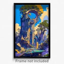 Art Poster - Narrow Smithy (Psychedelic Trippy Weird 11x17 Cartoon Print)