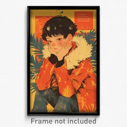 Indonesian Movie Poster - Boy Feeling Lazy, Quizzical Fur Trim (Art Print)