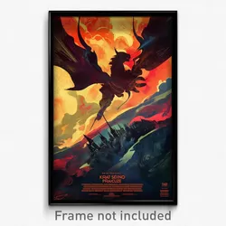 French Movie Poster - Bright Hyperspace (France Retro Film Art Print)