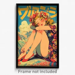French Movie Poster - Girl Feeling Delighted, Athletic Ballet (France Art Print)