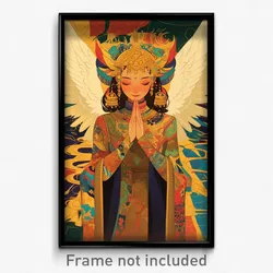 Indonesian Movie Poster - Girl Feeling Pride, Angelic Armored Dress (Art Print)