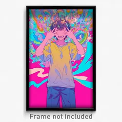 Anime Art Poster - Man Feeling Delighted, Zealous Nanamori School Uniform