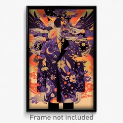 Indonesian Movie Poster - Man Feeling Epiphany, Precious Purple Bow (Art Print)